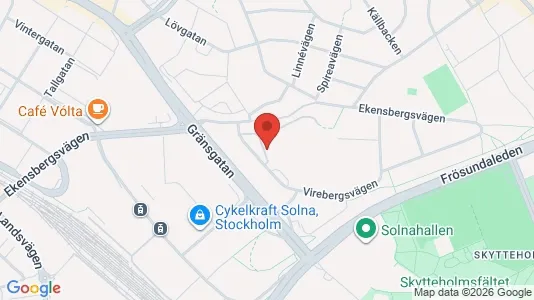 Apartments for rent i Solna - kort over placeringen