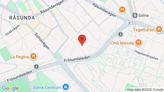 Apartments for rent i Solna - kort over placeringen
