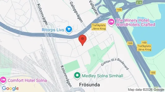 Apartments for rent i Solna - kort over placeringen