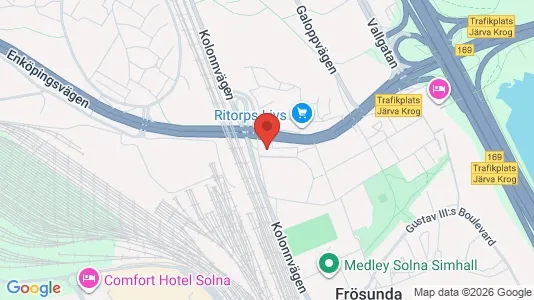 Apartments for rent i Solna - kort over placeringen