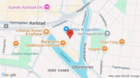 Apartments for rent i Karlstad - kort over placeringen