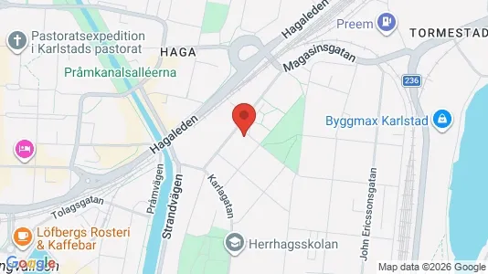 Apartments for rent i Karlstad - kort over placeringen