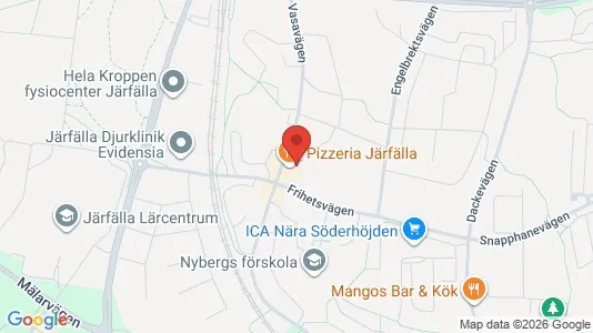 Rooms for rent i Järfälla - kort over placeringen