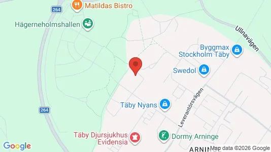 Apartments for rent i Täby - kort over placeringen