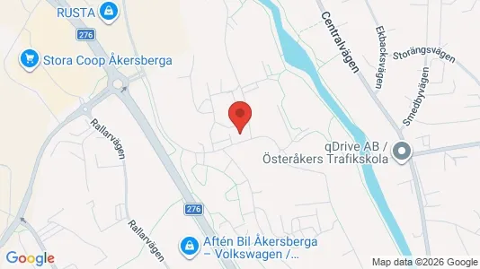 Apartments for rent i Österåker - kort over placeringen