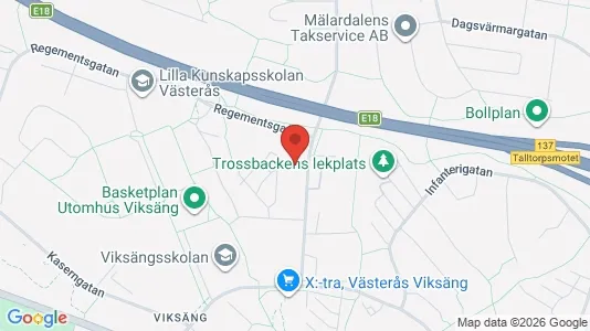 Apartments for rent i Västerås - kort over placeringen