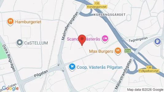 Apartments for rent i Västerås - kort over placeringen
