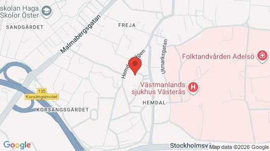 Apartments for rent i Västerås - kort over placeringen