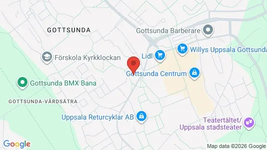 Apartments for rent i Uppsala - kort over placeringen