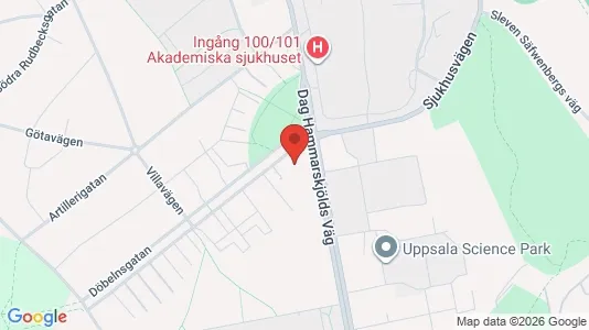 Apartments for rent i Uppsala - kort over placeringen