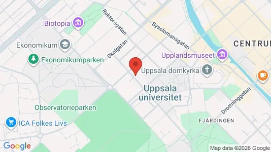 Apartments for rent i Uppsala - kort over placeringen
