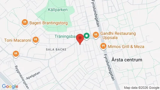 Apartments for rent i Uppsala - kort over placeringen