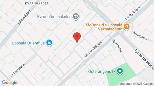 Apartments for rent i Uppsala - kort over placeringen