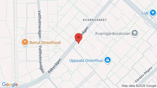 Apartments for rent i Uppsala - kort over placeringen