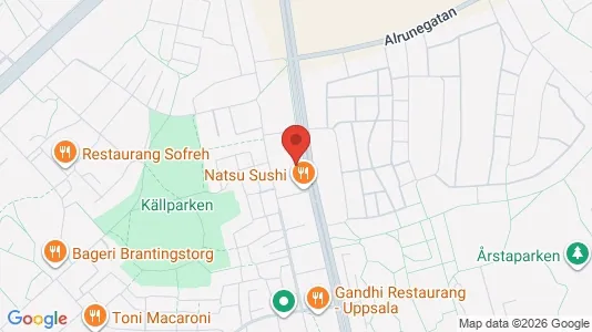 Apartments for rent i Uppsala - kort over placeringen