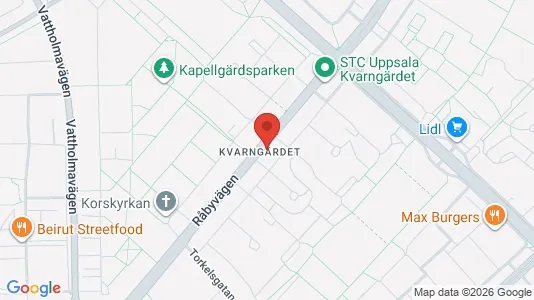 Apartments for rent i Uppsala - kort over placeringen