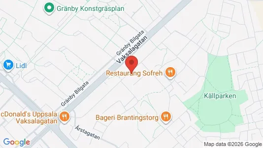 Apartments for rent i Uppsala - kort over placeringen