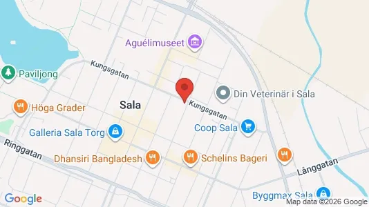 Apartments for rent i Sala - kort over placeringen