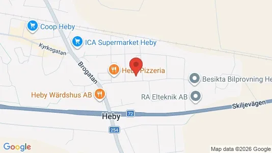 Apartments for rent i Heby - kort over placeringen