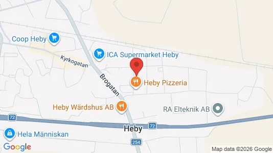Apartments for rent i Heby - kort over placeringen