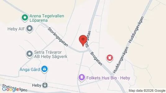 Apartments for rent i Heby - kort over placeringen