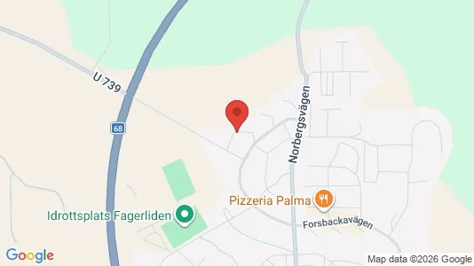 Apartments for rent i Fagersta - kort over placeringen