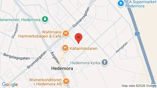 Apartments for rent i Hedemora - kort over placeringen