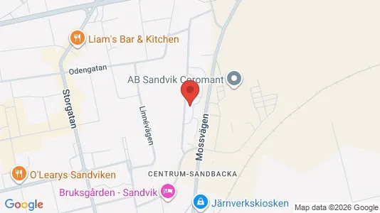 Apartments for rent i Sandviken - kort over placeringen
