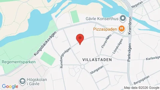 Apartments for rent i Gävle - kort over placeringen