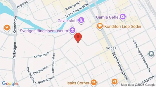 Apartments for rent i Gävle - kort over placeringen
