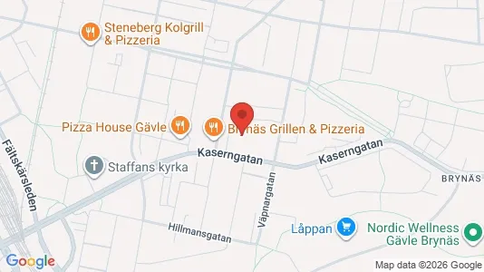Apartments for rent i Gävle - kort over placeringen