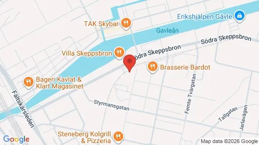 Apartments for rent i Gävle - kort over placeringen
