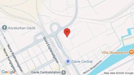 Apartments for rent i Gävle - kort over placeringen