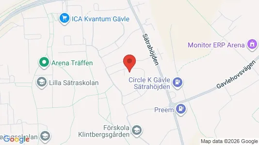 Apartments for rent i Gävle - kort over placeringen