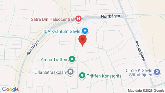 Apartments for rent i Gävle - kort over placeringen