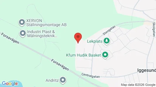 Apartments for rent i Hudiksvall - kort over placeringen
