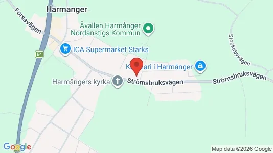 Apartments for rent i Nordanstig - kort over placeringen