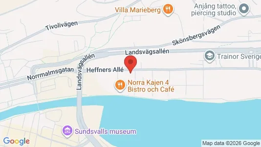 Apartments for rent i Sundsvall - kort over placeringen