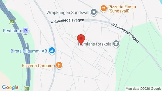 Apartments for rent i Sundsvall - kort over placeringen