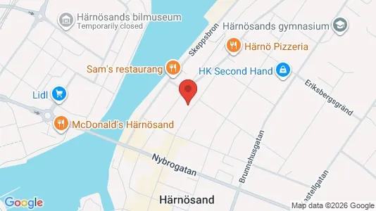 Apartments for rent i Härnösand - kort over placeringen