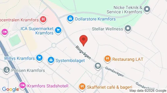 Apartments for rent i Kramfors - kort over placeringen