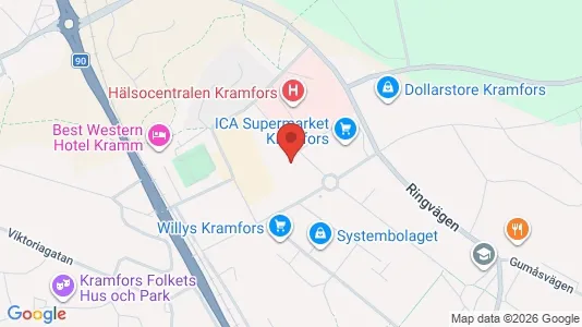 Apartments for rent i Kramfors - kort over placeringen