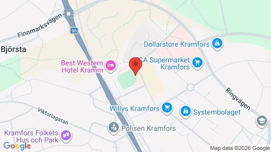 Apartments for rent i Kramfors - kort over placeringen