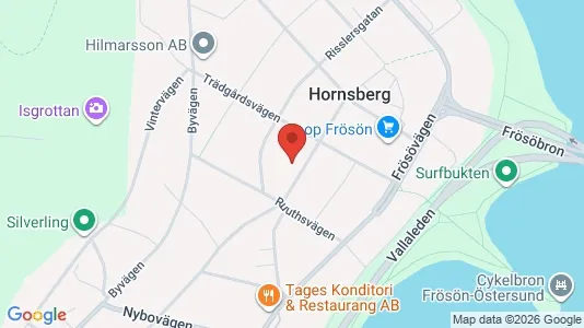 Apartments for rent i Östersund - kort over placeringen