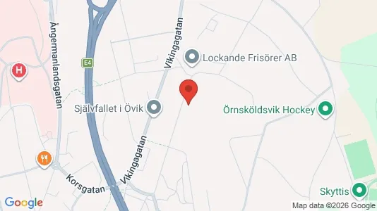 Apartments for rent i Örnsköldsvik - kort over placeringen