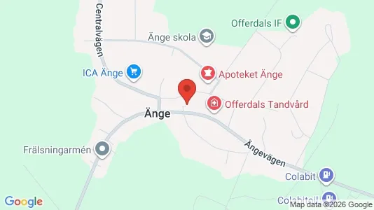 Apartments for rent i Ånge - kort over placeringen