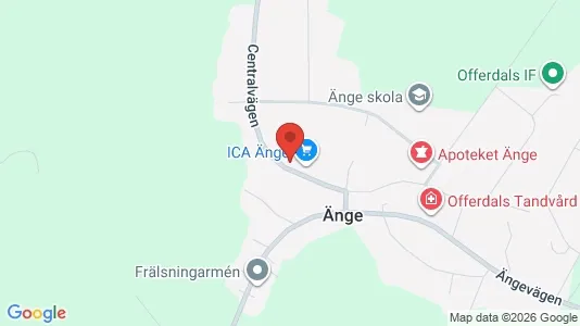 Apartments for rent i Ånge - kort over placeringen