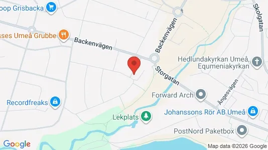 Apartments for rent i Umeå - kort over placeringen