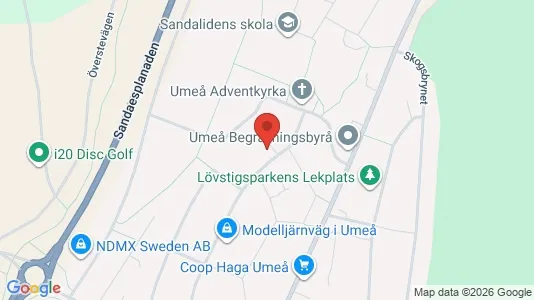 Apartments for rent i Umeå - kort over placeringen