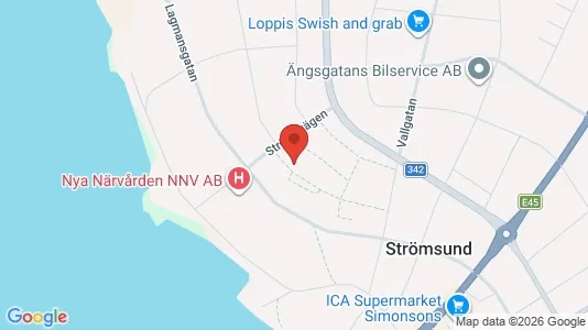 Apartments for rent i Strömsund - kort over placeringen